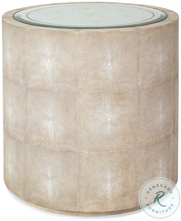 Taylor Taupe And Cream Drum Table