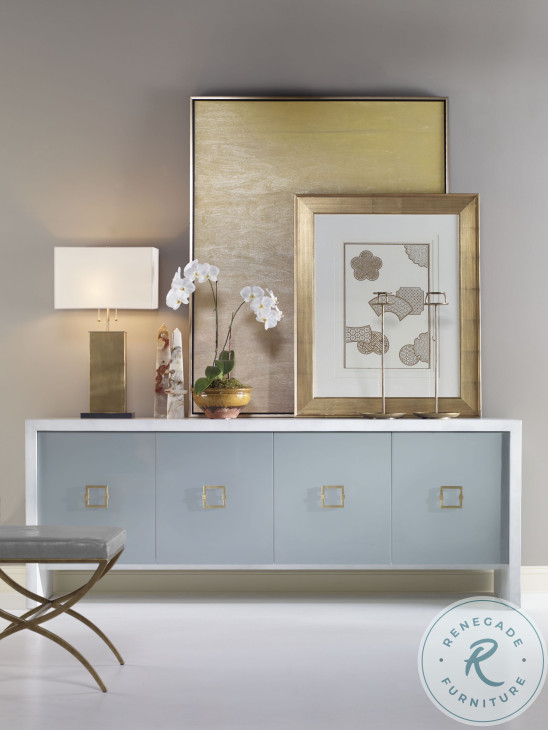 Liza Off White And Blue Grey Credenza