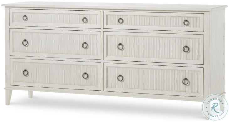 Hampton Chalk 6 Drawer Dresser