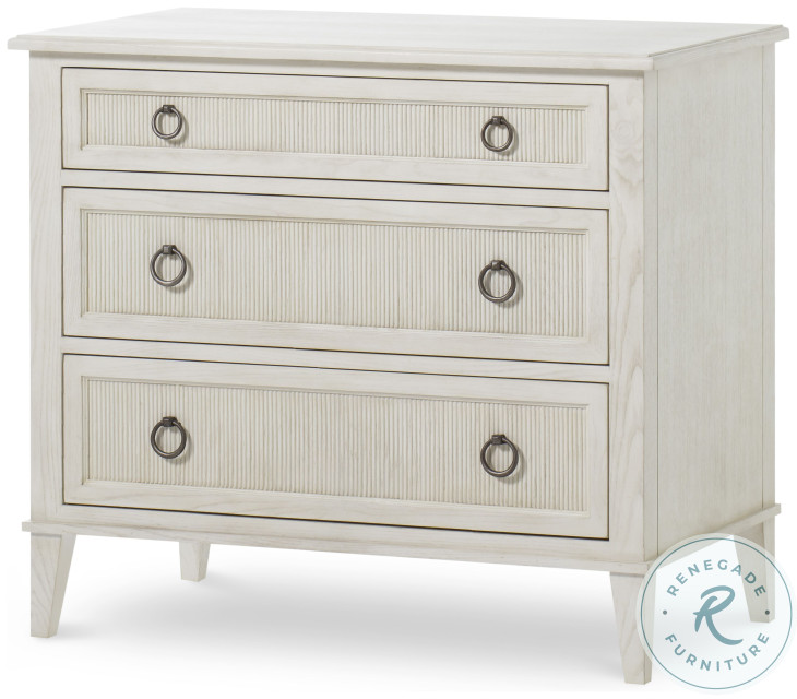 Hampton Chalk 3 Drawer Nightstand