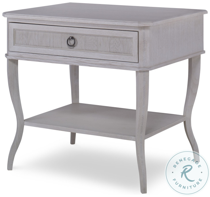 Hampton Chalk 1 Drawer Nightstand
