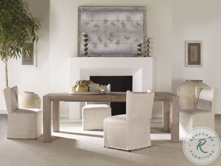 Loren Neutral Textured Linen Side Chair