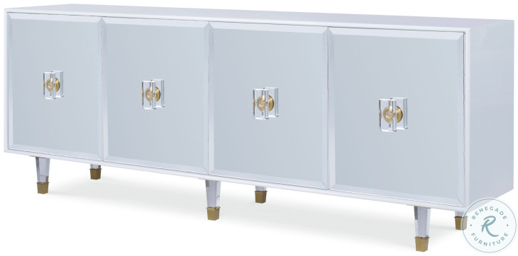 Margot White Lacquered Credenza