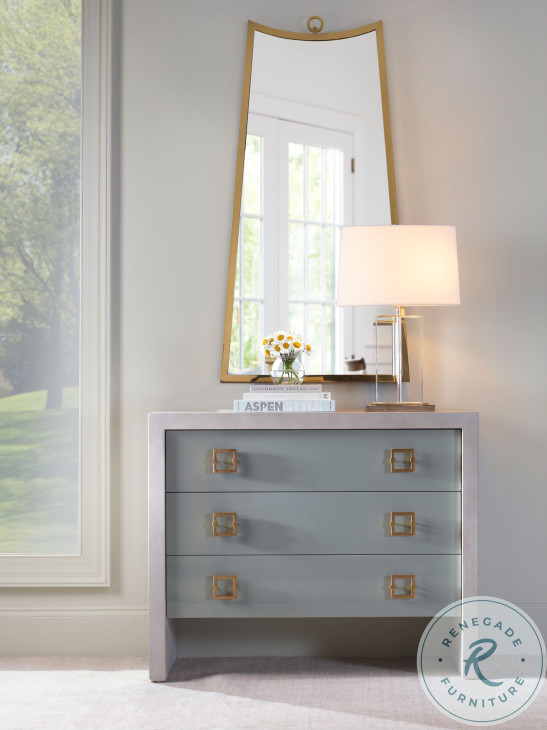 Liza Off White And Blue Grey Drawer Chest