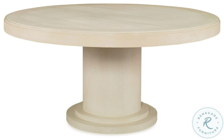 Bardot Inlaid White 60" Dining Table