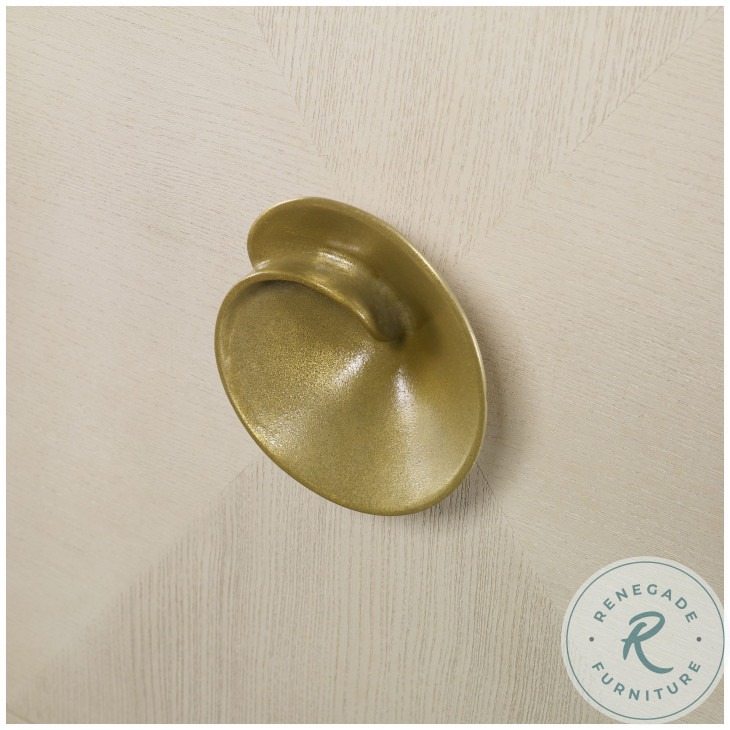 Bardot Inlaid White Credenza