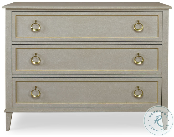 Addie Textured Grey Paint 3 Drawer Chest