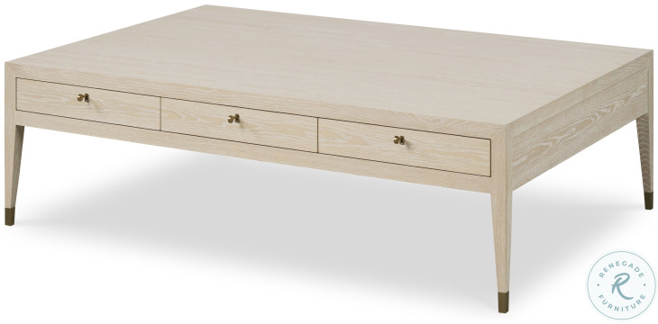 Lexie Natural Cerused Cocktail Table