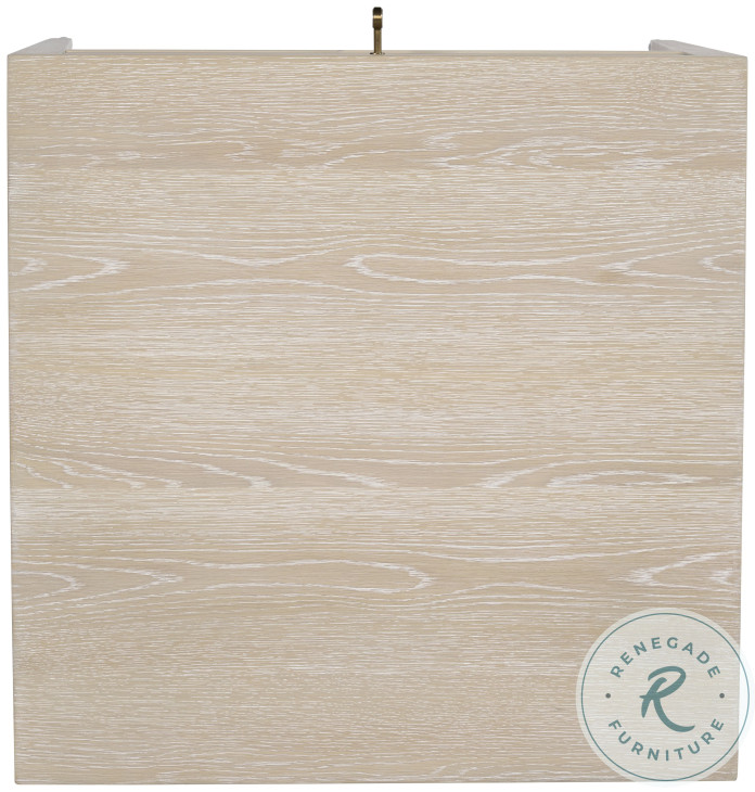 Lexie Natural Cerused Chairside Table