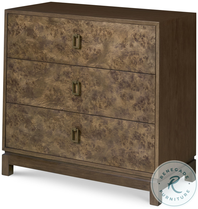 Kiley Medium Dark Stain 3 Drawer Chest