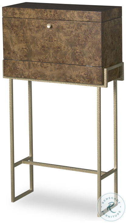 Kiley Medium Dark Stain And Champagne Bar