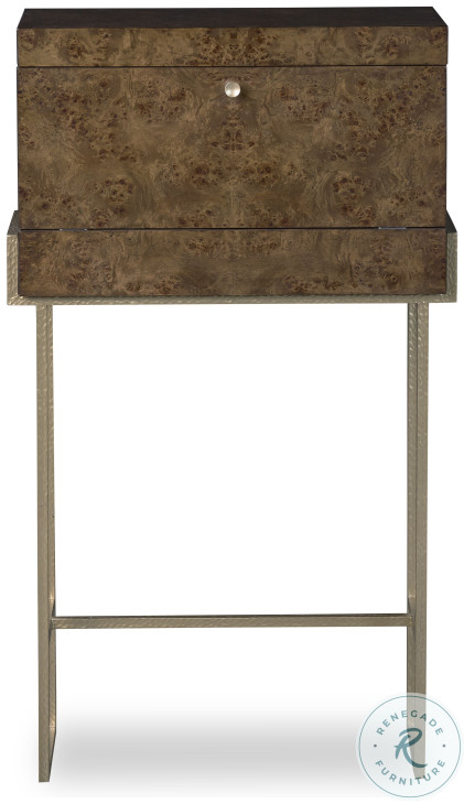 Kiley Medium Dark Stain And Champagne Bar