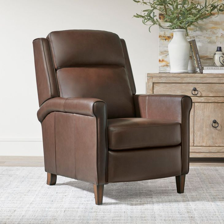 Northfield Walnut Whirl Leather Recliner
