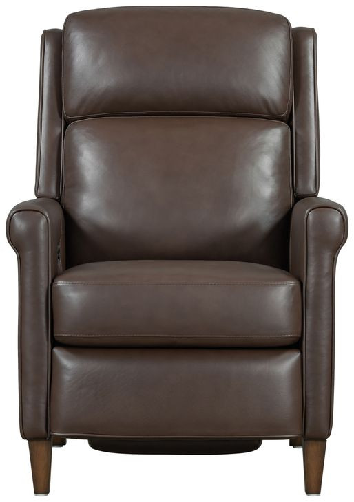 Northfield Walnut Whirl Leather Power Recliner