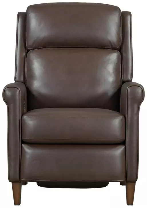 Northfield Walnut Whirl Leather Power Recliner