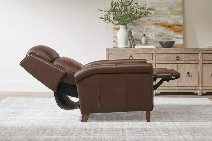 Northfield Walnut Whirl Leather Power Recliner
