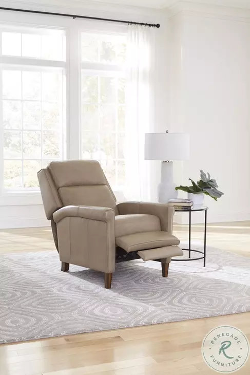 Norwin Lotus Cream Leather Recliner