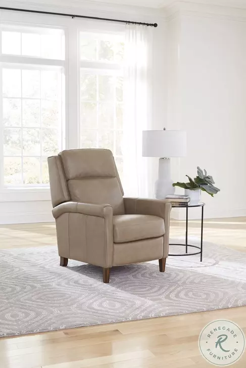 Norwin Lotus Cream Leather Power Recliner
