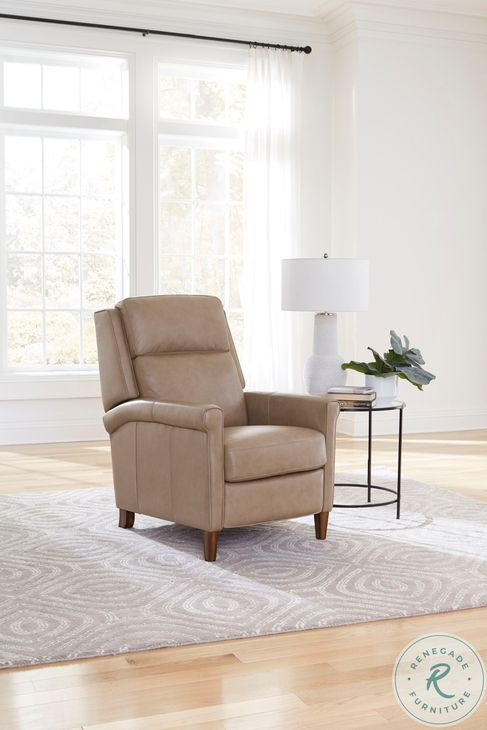 Norwin Lotus Cream Leather Recliner