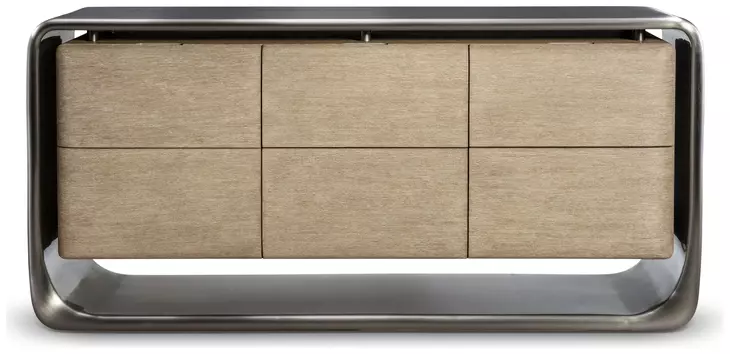 Lomond Tarnished Nickel 6 Drawer Dresser