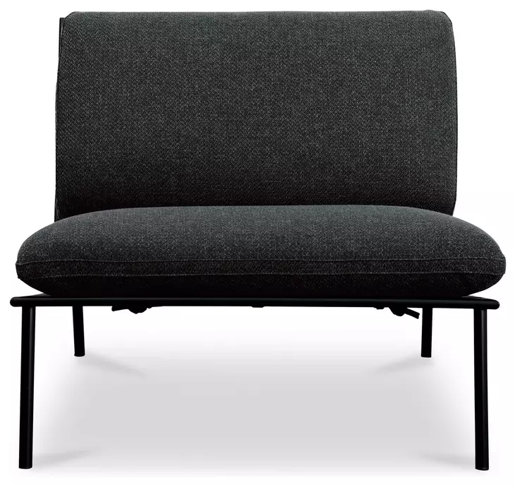 Salma Speckled Charcoal Upholstered Outdoor Accent Chair