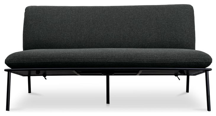 Salma Speckled Charcoal 60" Outdoor Sofa