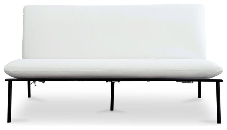Salma White 60" Outdoor Sofa
