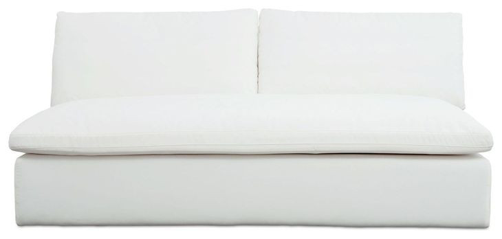 Miles White Outdoor 74" Sofa