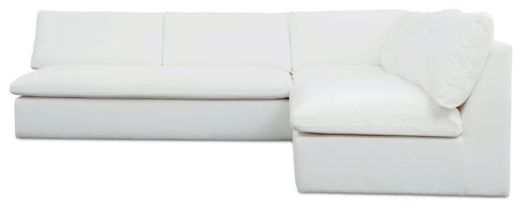 Miles White Outdoor 3 Piece Modular Sectional