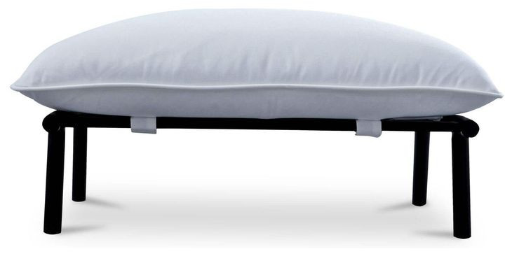 Morgan White Outdoor Rectangular Ottoman