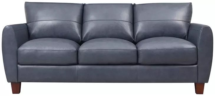 TerraTrek Ocean Blue Leather 82" Sofa