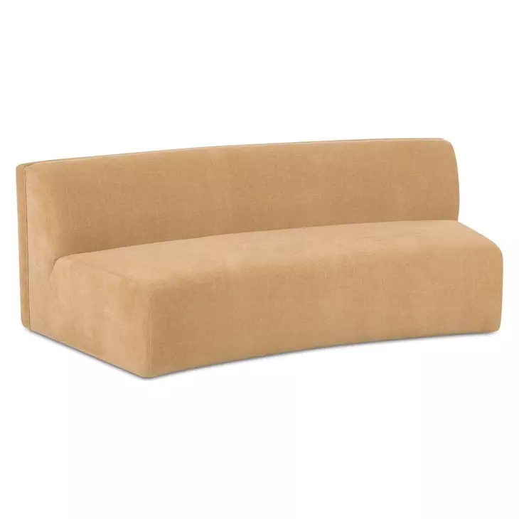 Naomi Golden Yellow Concave 81" Sofa