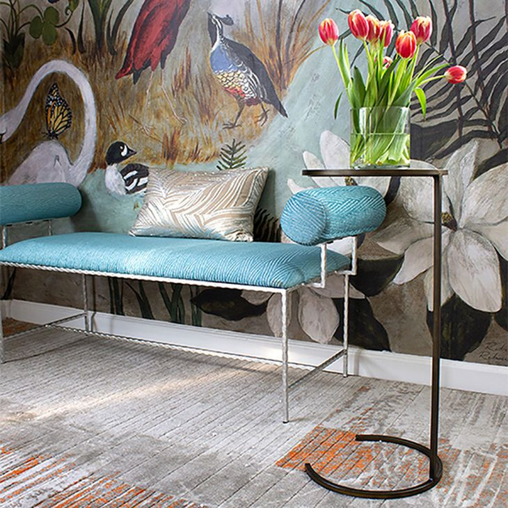 Monaco Bronze Small Round Cigar Table