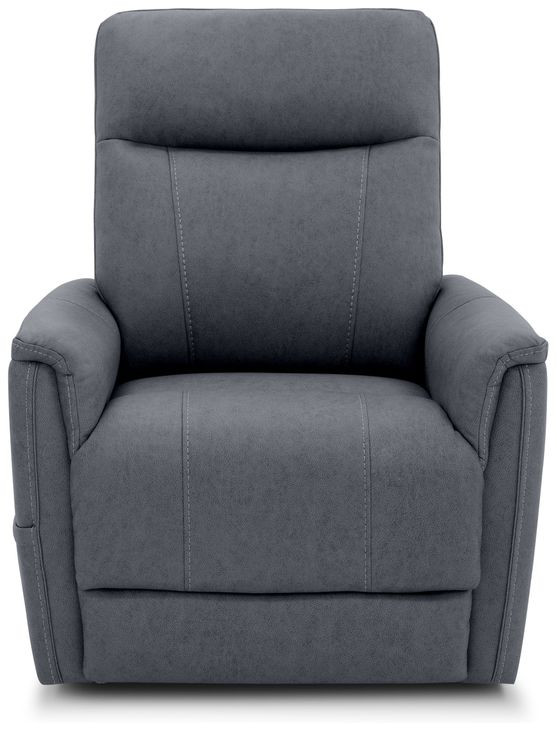 Montclair Jumbo Slate Performance Fabric Power Lift Recliner wirh Power Headrest and Power Lumbar