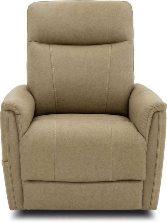 Montclair Jumbo Sand Performance Fabric Power Lift Recliner with