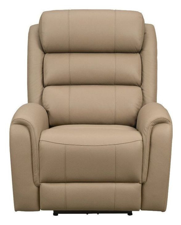 Monterey Tucker Taupe Power Recliner with Power Headrest and Power Lumbar