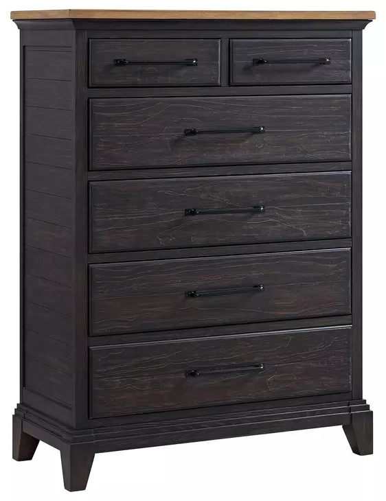 Johnshaven Espresso and Brown Storage Panel Bedroom Set