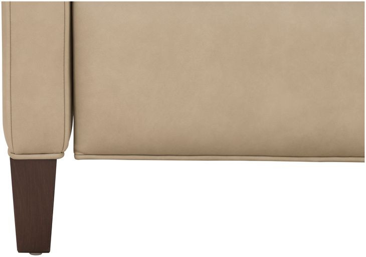 Moore Cashmere Stone Leather Push Thru The Arms Recliner