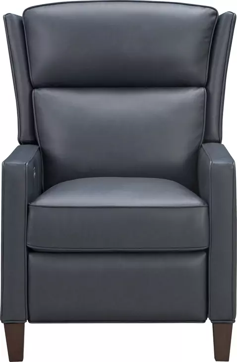 Moore Santa Fe Ocean Leather Power Recliner with Power Headrest and USB Charging