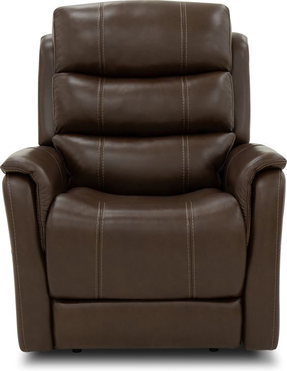Mooresville Sorrento Coffee Leather Zero Gravity Triple Power Recliner with Power Lumbar and USB Charging