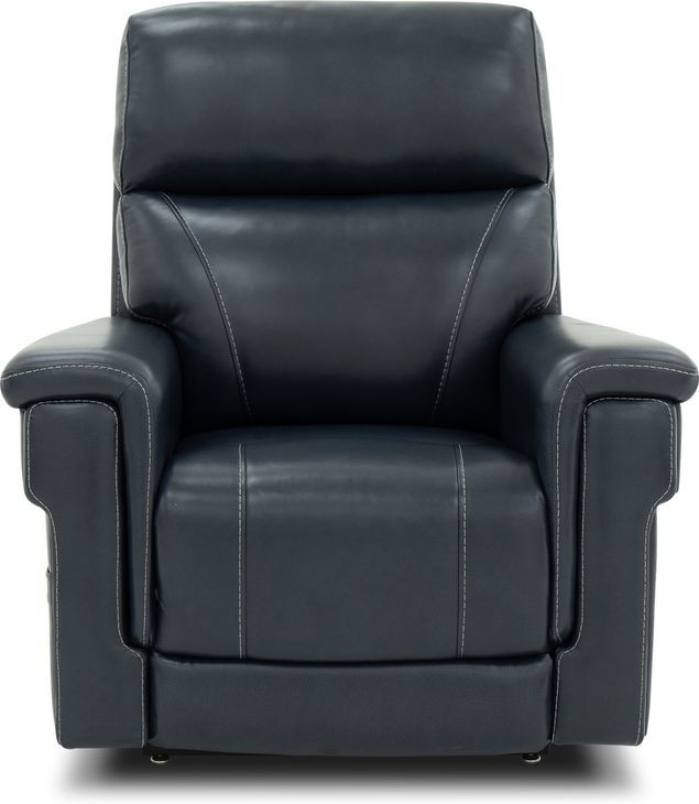 Moorpark Sorrento Ocean Leather Power Lift Recliner with Power Lumbar and 3 Zone Heat
