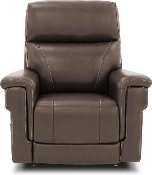 Moorpark Sorrento Mocha Leather Power Lift Recliner with Power Lumbar and 3 Zone Heat