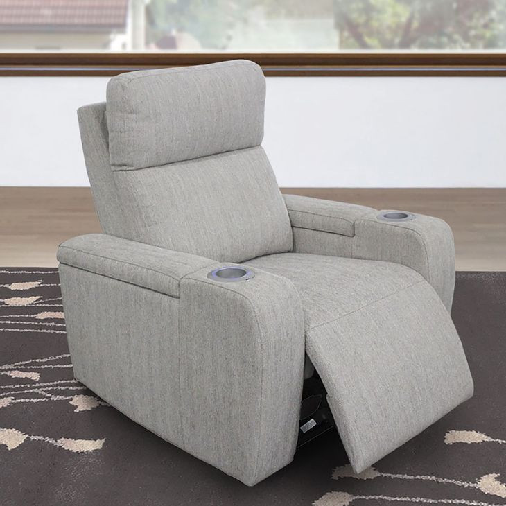 Orpheus Bisque Performance Fabric Power Recliner