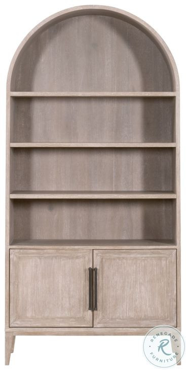 Morris Natural Gray 2 Door Storage Bookcase