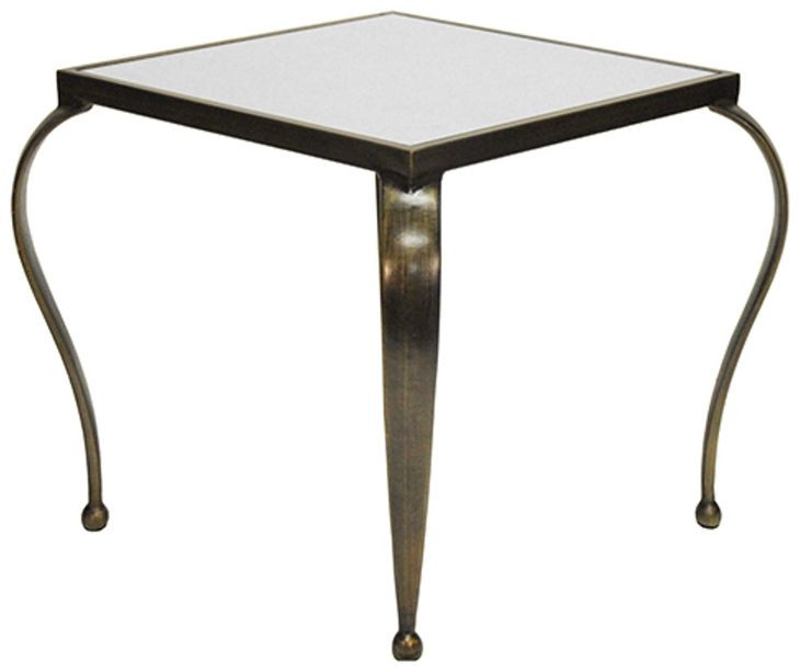 Moseley Black and White Square Side Table