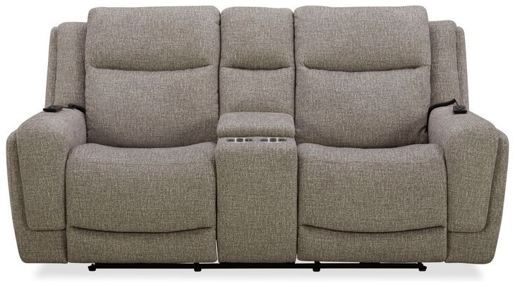 Penfield Frappe Zero Gravity Power Reclining Console Loveseat With Heat And Massage