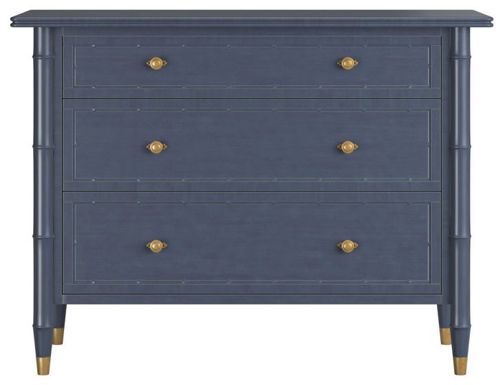 Haven Navy Masterpiece 3 Drawer Bachelor's Chest