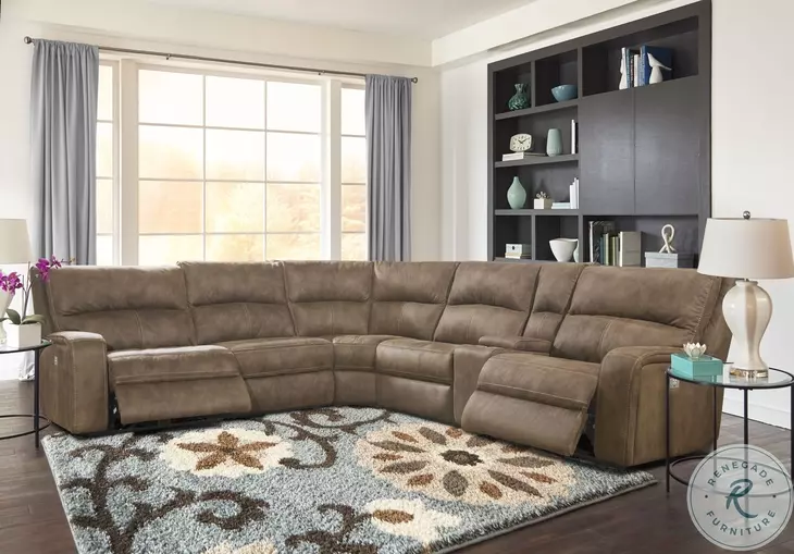 ラクレコ Polaris Kahlua Power Reclining Sectional From Parker Living