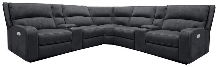Polaris Slate 7 Piece Modular Power Reclining Sectional