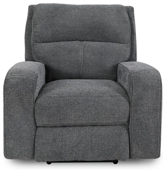 Polaris Bizmark Gray Performance Fabric Power Recliner